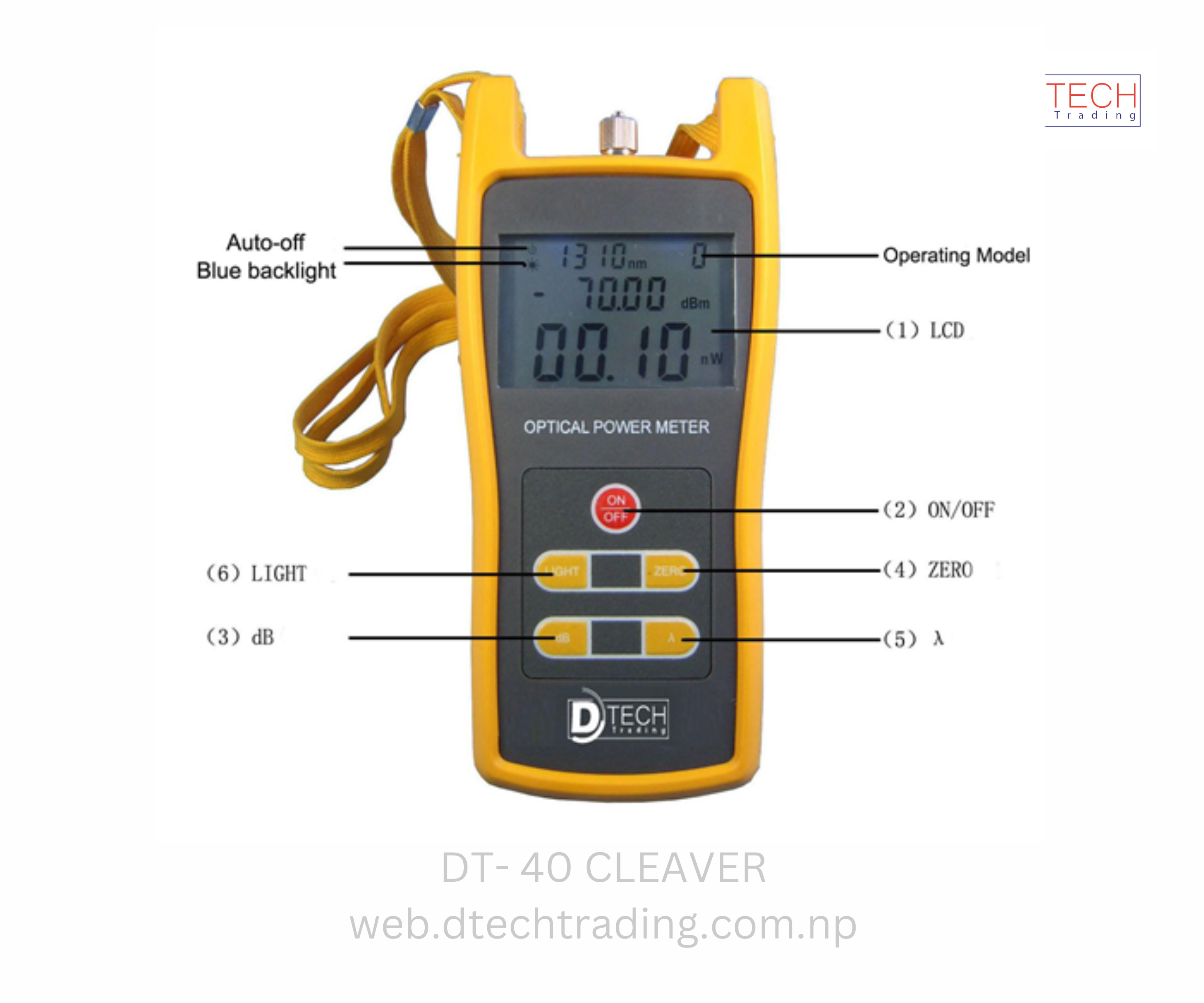 Power Meter DT-22 (Yellow)